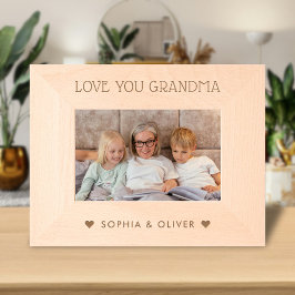 私たちはあなたのおばあちゃん、孫の名前の写真が大好き レーザー彫刻フレーム