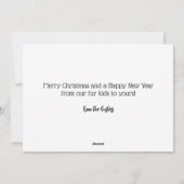 私たちはあなたのお気に入りのクリスマスグリーティングカード シーズンカード (裏面)