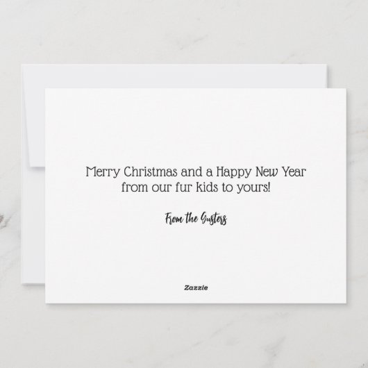 私たちはあなたのお気に入りのクリスマスグリーティングカード シーズンカード (裏面)