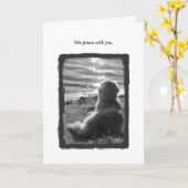 私たちはあなたのカードを悲しむ カード (黄色い花)