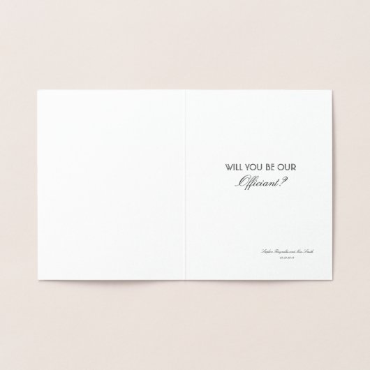 私たちはあなたのクリーンアップを聞いた – 正式な提案 箔カード (内部)