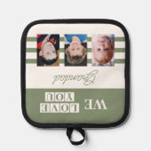 私たちはあなたのグランドダ3の写真の緑を愛している 鍋敷き (正面)