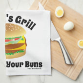 私たちはあなたのパンのチーズバーガーカスタムキッチンを楽しむ キッチンタオル (四つ折り)