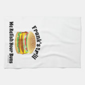 私たちはあなたのパンのチーズバーガーカスタムキッチンを楽しむ キッチンタオル (横)