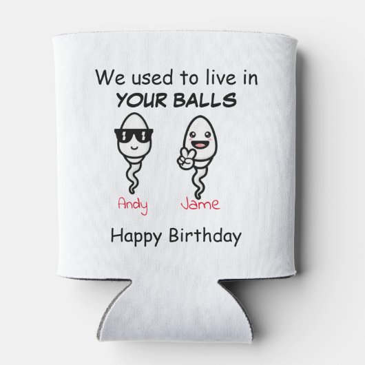 私たちはあなたのボールに住んでいたパパ 缶クーラー (裏面)