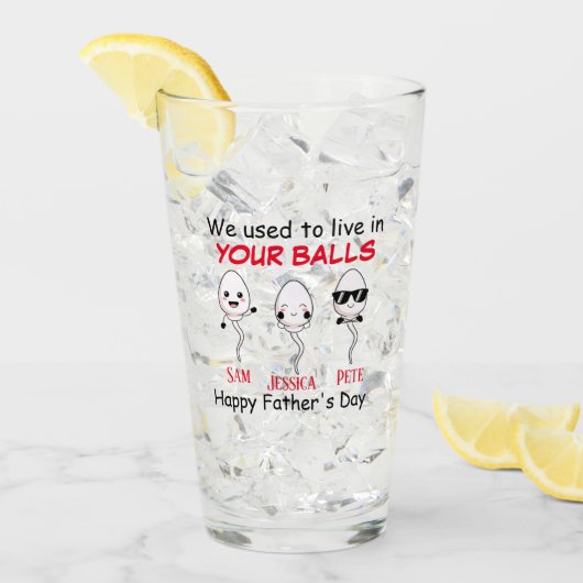 私たちはあなたのボールに住んでいた最大3 タンブラーグラス (アイス正面)