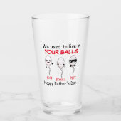 私たちはあなたのボールに住んでいた最大3 タンブラーグラス (正面)