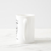 私たちはあなたのボールに住んでいた、名前をカスタムするパパ ボーンチャイナマグカップ (裏面)