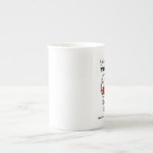 私たちはあなたのボールに住んでいた、名前をカスタムするパパ ボーンチャイナマグカップ (正面)