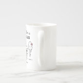 私たちはあなたのボールに住んでいた、名前をカスタムするパパ ボーンチャイナマグカップ (裏面)