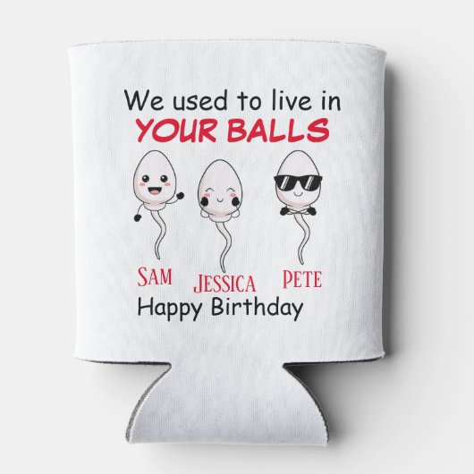 私たちはあなたのボールに住んでいた 缶クーラー (裏面)