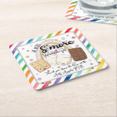 私たちはあなたの好意の贈り物のような多くの先生が必要である スクエアペーパーコースター (アングル)