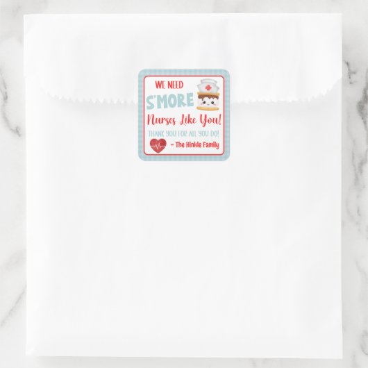 私たちはあなたの様なSのナースが必要である スクエアシール (バッグ)