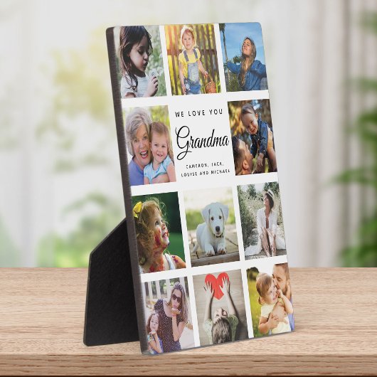 私たちはあなたの祖母のモダンINSTAGRAM写真コラージュ大好き フォトプラーク