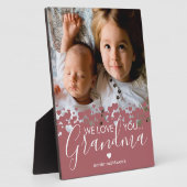 私たちはあなたの祖母の写真のプラークを愛している フォトプラーク (側面)