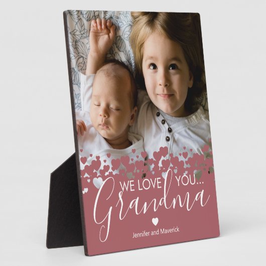私たちはあなたの祖母の写真のプラークを愛している フォトプラーク (側面)
