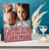 私たちはあなたの祖母の写真のプラークを愛している フォトプラーク (側面)