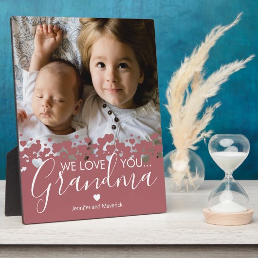 私たちはあなたの祖母の写真のプラークを愛している フォトプラーク (側面)