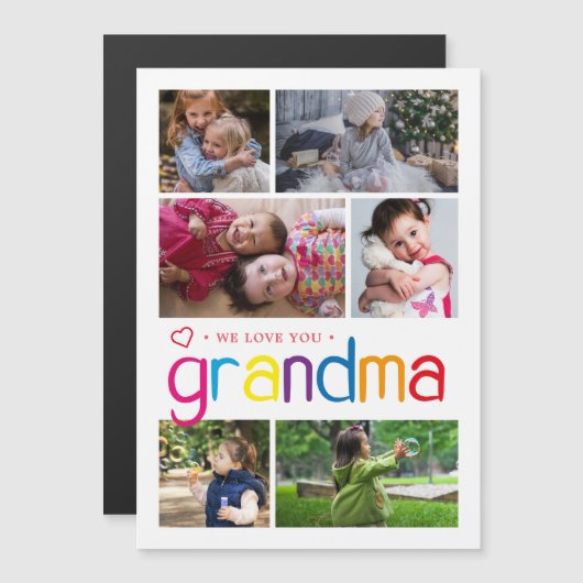 私たちはあなたの祖母の写真コラージュが大好き (正面/裏面)