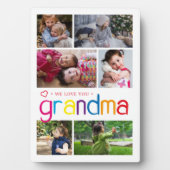私たちはあなたの祖母の写真コラージュが大好き フォトプラーク (正面)