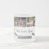 私たちはあなたの祖母の写真コラージュマグ愛 フロストグラスマグカップ (中央)