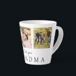 私たちはあなたの祖母を愛する3パーソナライズされたフォトモノグラム カフェラテマグ<br><div class="desc">おばあちゃんのカスタム自分のマグギフトを作成する。写真とメッセージの3つを使っお気に入りのてパーソナライズパーソナライズされたする。</div>