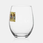 私たちはあなたの祖母を愛する3パーソナライズされたフォトモノグラム ステムなしワイングラス (左)