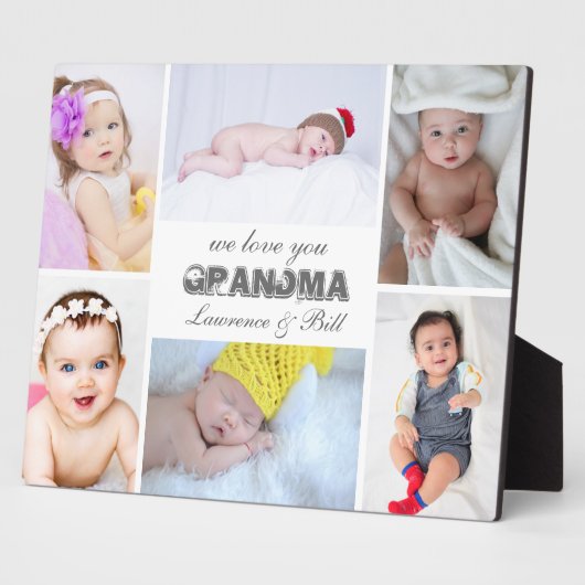 私たちはあなたの祖母を愛する6フォトコラージュプラーク フォトプラーク (側面)