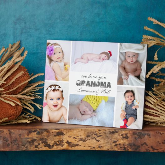 私たちはあなたの祖母を愛する6フォトコラージュプラーク フォトプラーク (側面)