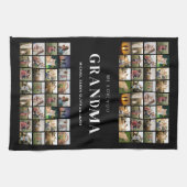 私たちはあなたの祖母を愛する64写真コラージュ キッチンタオル (横)