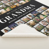 私たちはあなたの祖母を愛する64写真コラージュ シェルパブランケット (3/4)