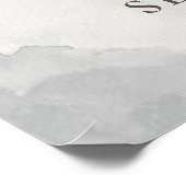 私たちはあなたはここでミニマリストの歓迎結婚を喜ぶ ポスター (角)