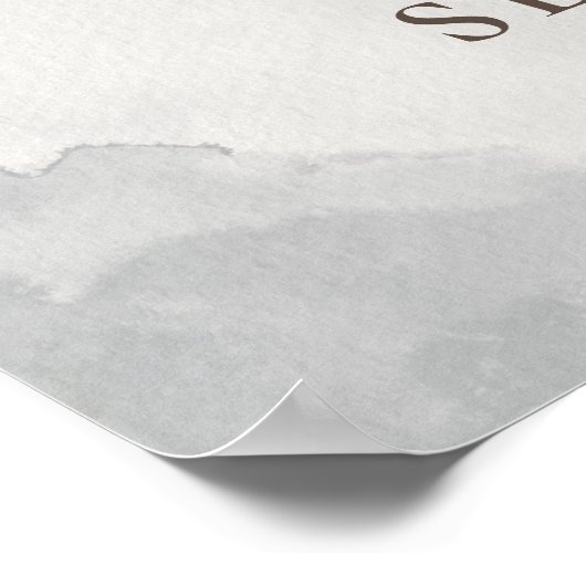 私たちはあなたはここでミニマリストの歓迎結婚を喜ぶ ポスター (角)