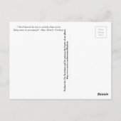 私たちはあなたは貧しい人々に扱いにくは親切ではない ポストカード (裏面)