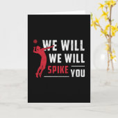 私たちはあなたをスパイクビーチバレーボール選手 カード (黄色い花)