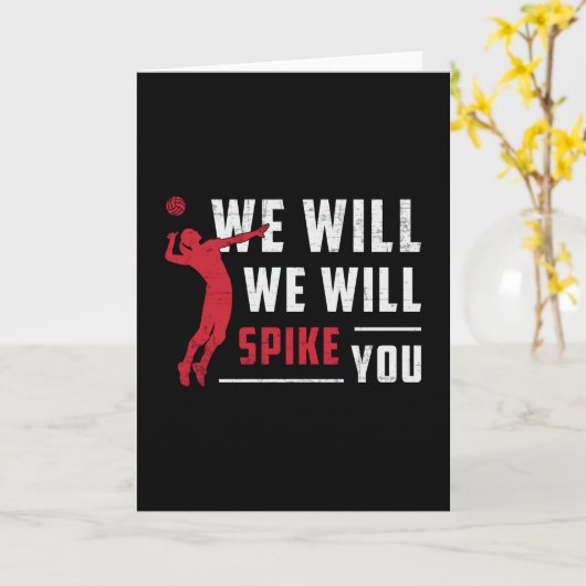 私たちはあなたをスパイクビーチバレーボール選手 カード (黄色い花)