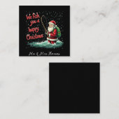 私たちはあなたを幸せなクリスマスフェスティバルおもしろい スクエア名刺 (正面/裏面)