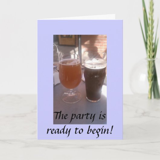 私たちはあなたを待っているパーティー カード (正面)