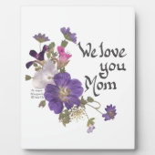 私たちはあなたを愛しているママの贈り物 フォトプラーク (正面)