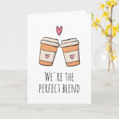 私たちはあなたを愛している完璧なおもしろいブレンドコーヒー カード (黄色い花)
