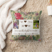 私たちはあなたを愛している | 2家族の写真 |母の日 クッション (ブランケット)