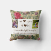 私たちはあなたを愛している | 2家族の写真 |母の日 クッション (裏面)