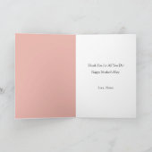 私たちはあなたを愛しカスタムている母の日の写真 シーズンカード (内部)