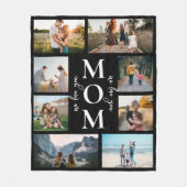 私たちはあなたを愛しカスタムている母の日の写真 フリースブランケット (正面)