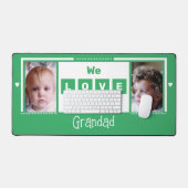 私たちはあなたを愛しグランドダ2の緑の白 デスクマット (キーボード&マウス)