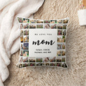 私たちはあなたを愛しパーソナライズされたているママのコラージュ クッション (ブランケット)