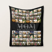 私たちはあなたを愛しパーソナライズされたているママ64写真コラージュ フリースブランケット