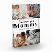 私たちはあなたを愛しパーソナライズされたている写真コラージュ フォトブロック (左)