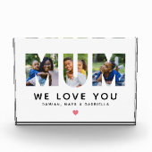 私たちはあなたを愛しパーソナライズされたている フォトブロック (正面)