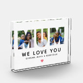 私たちはあなたを愛しパーソナライズされたている フォトブロック (左)